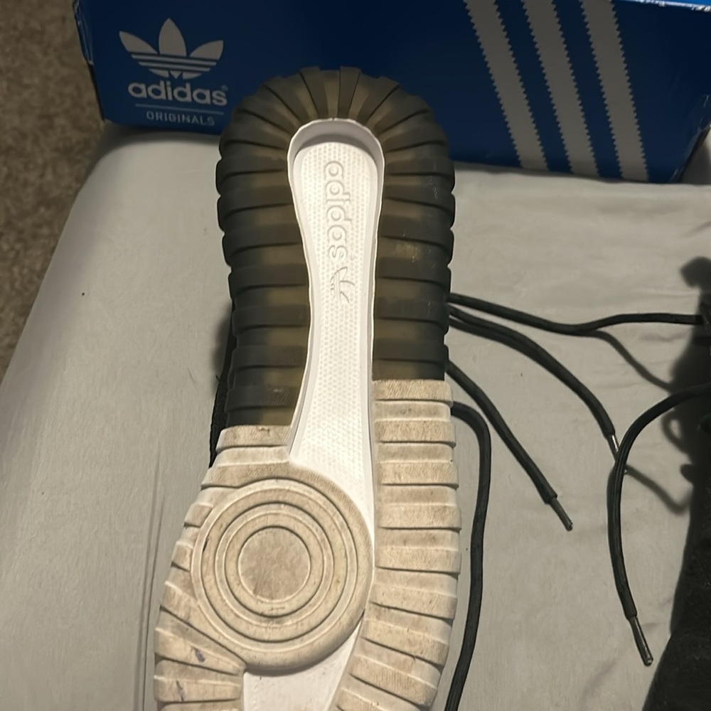 Adidas Originals Black and White Sole Sneakers